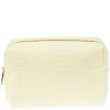 Tweed Make-Up Pouch Small Pale Yellow