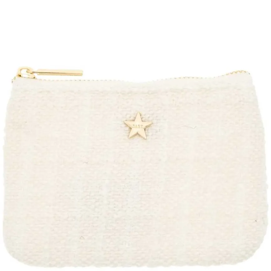 Tweed Mini Pouch Off White