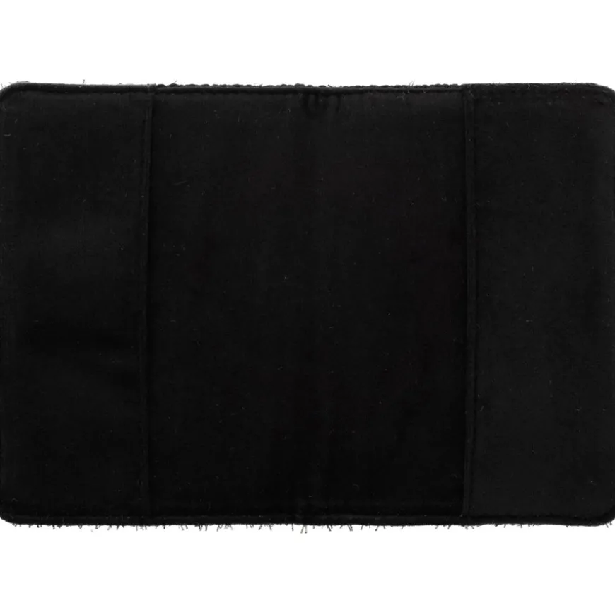 Tweed Passport Cover Black