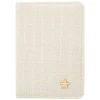 Tweed Passport Cover Off White