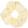 Tweed Scrunchie Pale Yellow