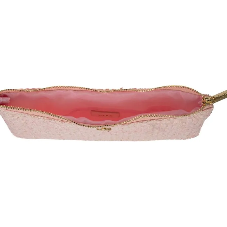 Tweed Small Pouch Light Rose