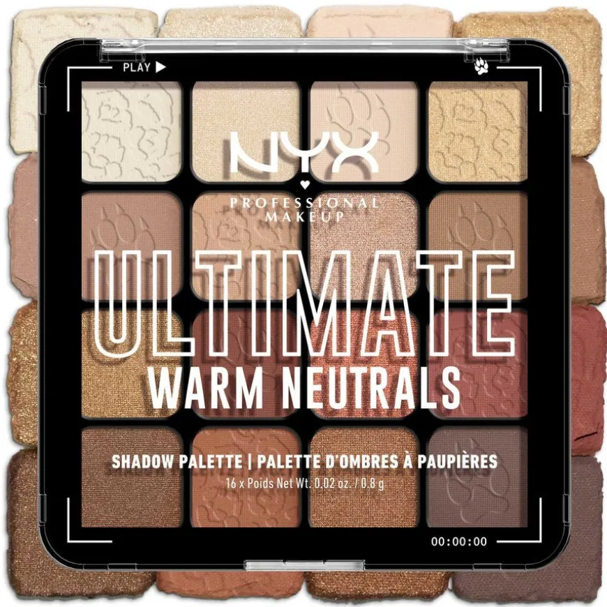 Ultimate Color Palette 16-Pan Warm Neutrals 05W 16x0,8g