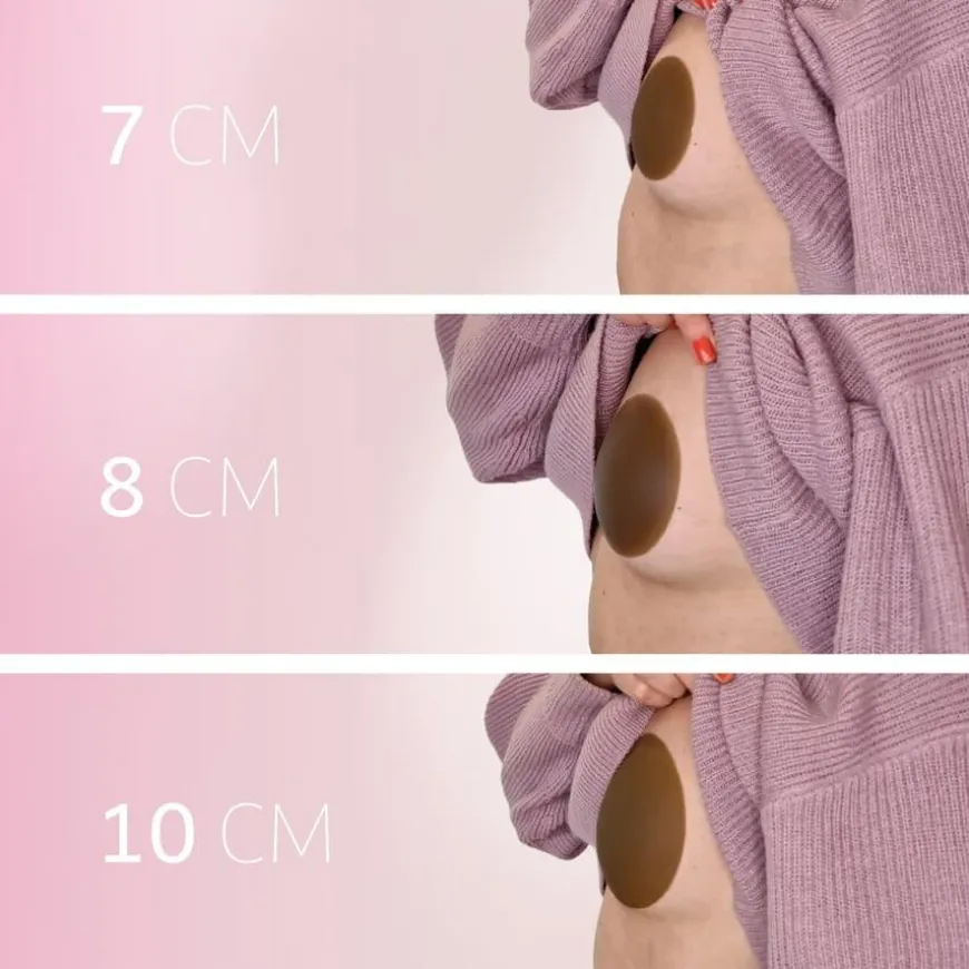 Ultra Thin Nipple Cover 10cm Dark