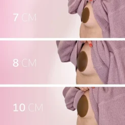 Ultra Thin Nipple Cover 7cm Dark