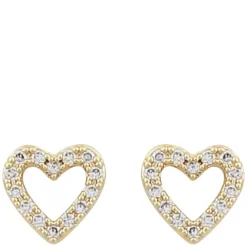 Valentina Small Earrings Gold Clear Onesize