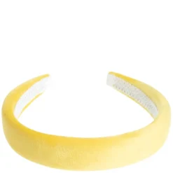 Velvet Hair Band Broad Sun Yellow