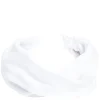 Velvet Hair Band Folded White
