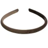 Velvet Hair Band Thin Chocolate Brown