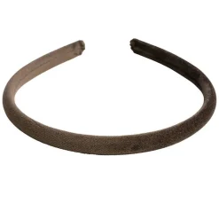 Velvet Hair Band Thin Chocolate Brown