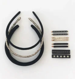 Velvet Hairband Thin Black