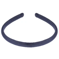 Velvet Hairband Thin Navy Blue