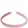 Velvet Hairband Thin Sparkled Rose