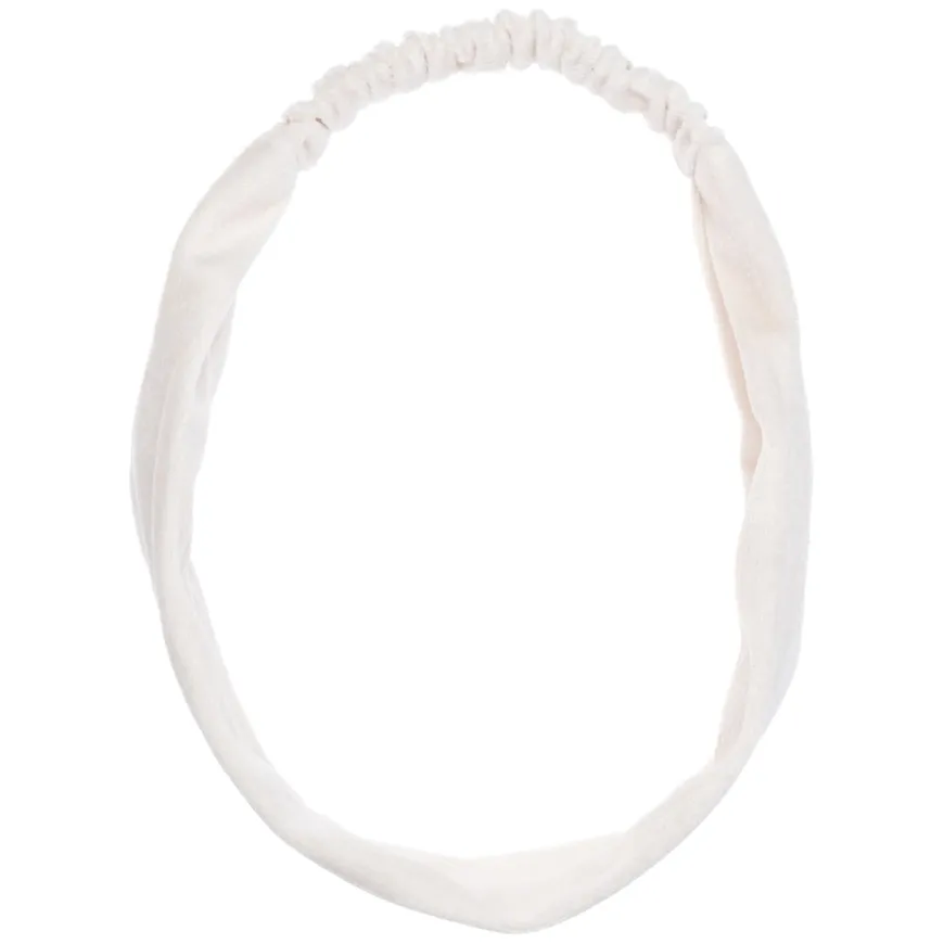 Velvet Headband Off White
