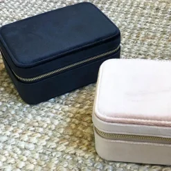 Velvet Jewellery Box Black