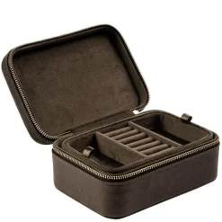 Velvet Jewellery Box Chocolate Brown