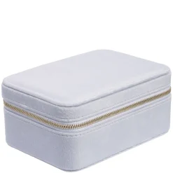 Velvet Jewellery Box Cool Blue