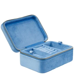 Velvet Jewellery Box Ibiza Blue
