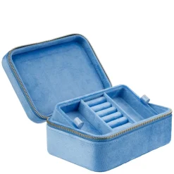 Velvet Jewellery Box Ibiza Blue