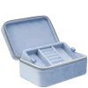 Velvet Jewellery Box Light Blue