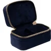 Velvet Jewellery Box Micro Navy blue