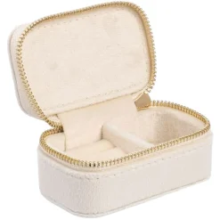 Velvet Jewellery Box Micro Vanilla