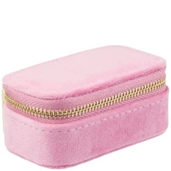 Velvet Jewellery Box Micro Bubblegum Pink