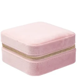 Velvet Jewellery Box Mini Light Rose