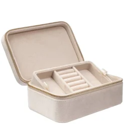Velvet Jewellery Box Sand