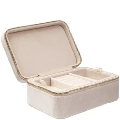 Velvet Jewellery Box Sand