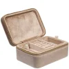 Velvet Jewellery Box Sparkled Champagne