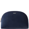 Velvet Make-Up Pouch Large Navy Blue