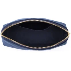 Velvet Make-Up Pouch Large Navy Blue