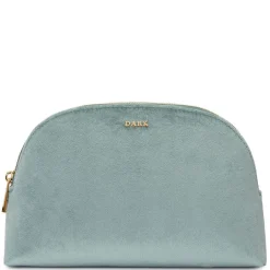 Velvet Make-Up Pouch Large Sparkled Teal