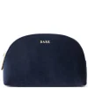 Velvet Make-Up Pouch Small Navy Blue