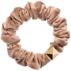 Velvet Mini Scrunchie Nougat