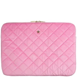 Velvet Quilted Mac Cover Bubblegum Pink
