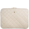 Velvet Quilted Mac Cover Sand