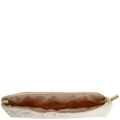 Velvet Quilted Small Pouch Sand