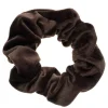 Velvet Scrunchie Chocolate Brown