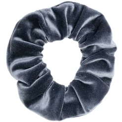 Velvet Scrunchie Steel Blue