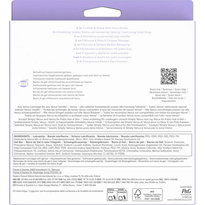 Venus ComfortGlide Breeze Razor Blades 8pcs