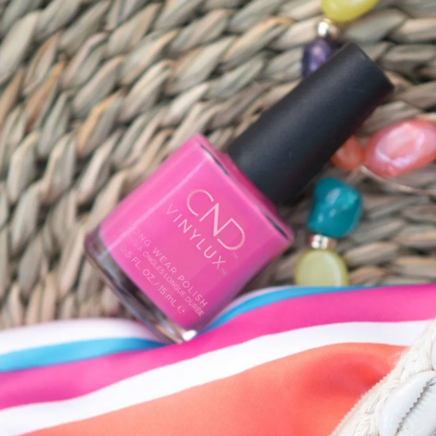 VINYLUX Long Wear Polish Hot Pop Pink #121 15ml