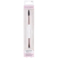 White & Gold Brow Duo Brush