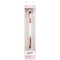 White & Gold Highlight and Contour Brush
