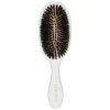 Wild Boar Hair Brush with Cleaning Tool White