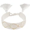 Woven Friendship Bracelet Carpe Diem White