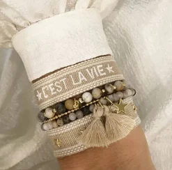 Woven Friendship Bracelet C'est La Vie Sand
