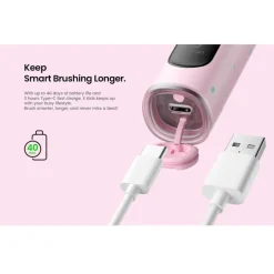 X Kids Smart Sonic Electric Toothbrush Pink