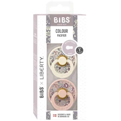 x Liberty Pacifier Colour Eloise Latex Size 1 Blush Mix 2pcs